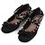 Valentino Ballerine in Satin Rockstud per Donne Nero