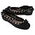 Valentino Ballerine in Satin Rockstud per Donne Nero - vista 5