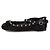 Valentino Ballerine in Satin Rockstud per Donne Nero - vista 6