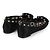 Valentino Ballerine in Satin Rockstud per Donne Nero - vista 8