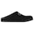 Gucci Monogramm-Slipper Schwarz