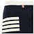 Thom Browne Falda A-Line de Lana Merino Doble Cara a Rayas Azul - vista 6
