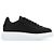Alexander Mcqueen Sneakers in pelle nera - vista 4