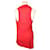 Helmut Lang Top de algodón drapeado asimétrico rojo Roja  - vista 3