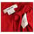 Helmut Lang Top de algodón drapeado asimétrico rojo Roja  - vista 4