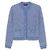 Gucci Baumwoll-Crewneck-Cardigan Blau - Ansicht 4