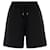 Moncler Bermuda de algodão com patch de logo Preto