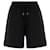 Moncler Bermuda de algodão com patch de logo Preto - vista 4