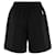 Moncler Bermuda de algodão com patch de logo Preto - vista 5
