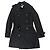 Burberry Doppelter Trenchcoat Schwarz Größe