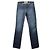 Moschino Gewaschene Jeans mit Perlenherz Blau