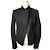 Helmut Lang Denim-Lederbesatz Motorradjacke