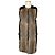 Chaleco con cremallera de piel de conejo negro y marrón Sonia Rykiel