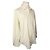 Ermenegildo Zegna Camisa assimétrica masculina em algodão creme Branco - vista 2