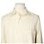 Ermenegildo Zegna Camisa assimétrica masculina em algodão creme Branco - vista 6