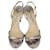 Jimmy Choo Sandalen mit silbernem Pythonmuster  - Ansicht 2
