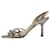 Jimmy Choo Sandalen mit silbernem Pythonmuster  - Ansicht 3