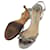 Jimmy Choo Sandalen mit silbernem Pythonmuster  - Ansicht 4