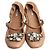 Miu Miu Scarpe Flat Camel con Gioiello Marrone - vista 2