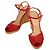 Stuart Weitzman Sandali con zeppa in vernice rossa Rosso