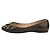 Salvatore Ferragamo Scarpe Flat in Pelle Nera con Logo Gancini Nero - vista 3