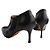 Manolo Blahnik Botín Negro con Rayas - vista 5