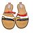 Thom Browne Sandali slide a tre fiocchi in vitello capretto multicolore Marrone - vista 2