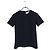 Thom Browne T-shirt a maniche corte in lana tweed per donne Nero