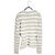 Balmain Damen Tweed Strick mit Schulterpolstern Weiß - Ansicht 2