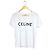 Céline Camiseta de manga corta para mujer Blanco