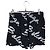 Day Balenciaga Pantalones cortos de pijama con letras Negro - vista 2