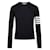 Thom Browne Lässiger Strickpullover aus Wolle Blau  - Ansicht 5