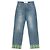 Valentino Pantalones de denim con ribete de jacquard Azul - vista 4