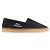 Saint Laurent Espadrilla con logo ricamato Nero