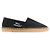 Saint Laurent Espadrilla con logo ricamato Nero - vista 4