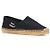 Saint Laurent Espadrilla con logo ricamato Nero - vista 5