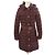 Burberry Chaqueta larga acolchada Ashmoore Burdeos Roja