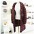 Burberry Chaqueta larga acolchada Ashmoore Burdeos Roja - vista 17