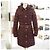 Burberry Chaqueta larga acolchada Ashmoore Burdeos Roja - vista 2