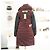 Burberry Chaqueta larga acolchada Ashmoore Burdeos Roja - vista 20