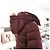 Burberry Chaqueta larga acolchada Ashmoore Burdeos Roja - vista 8