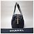 Chanel Nuova borsa da bowling con logo CC da viaggio Nero - vista 7