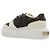 Fendi Baskets basses en suède à plateforme Match - vue 5