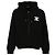 Céline Triomphe bestickter Wollhoodie mit Reißverschluss Schwarz - Ansicht 2