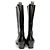 Louis Vuitton Botas largas de cuero negro - vista 4