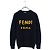 Fendi Strick mit Roma-Schriftzug Schwarz