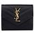 Saint Laurent Monogramm-Brieftasche mit Fächern in Schwarz - Ansicht 2