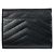 Saint Laurent Monogramm-Brieftasche mit Fächern in Schwarz - Ansicht 5