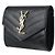 Saint Laurent Monogramm-Brieftasche mit Fächern in Schwarz - Ansicht 6