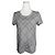 Burberry Grau kariertes Baumwoll-T-Shirt Braun